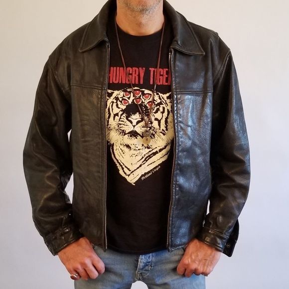Rare One of a Kind Jimi Hendrix Leather Jacket - Picture 3 of 16